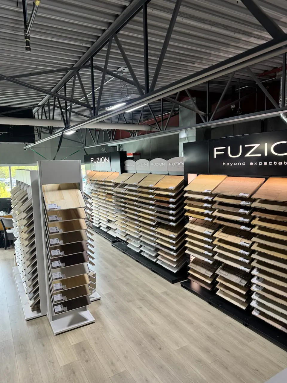 Hardwood display 1 — Kelowna Flooring Superstore showroom