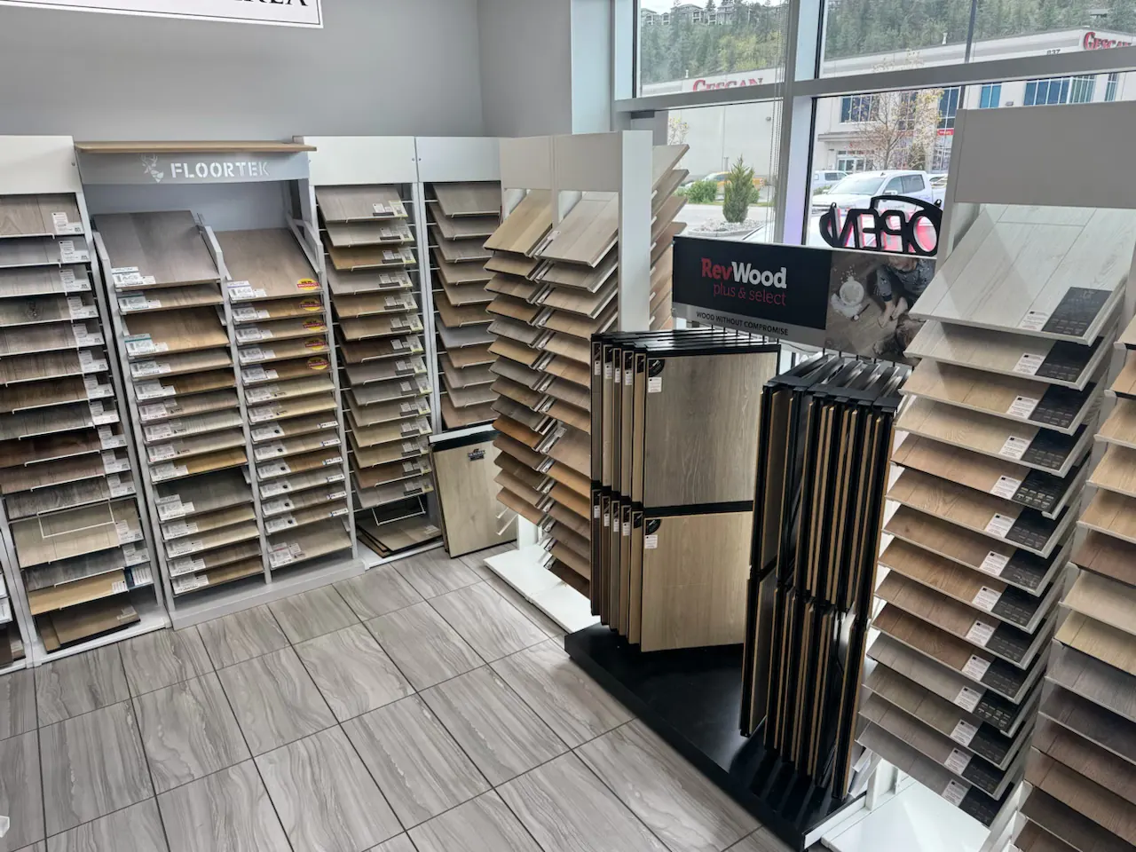Hardwood display 4 — Kelowna Flooring Superstore showroom